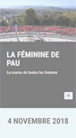 Mobile Screenshot of lafemininedepau.fr